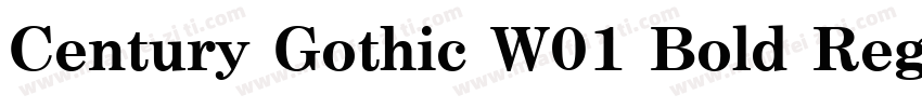 Century Gothic W01 Bold Regular字体转换